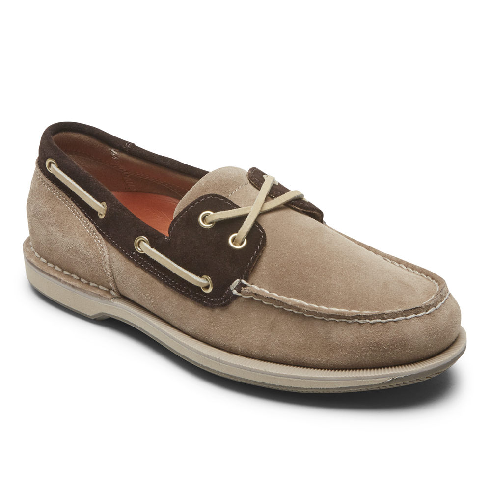 Sapatos De Vela Rockport Homem Cinzentas - Perth - 72481VHTN